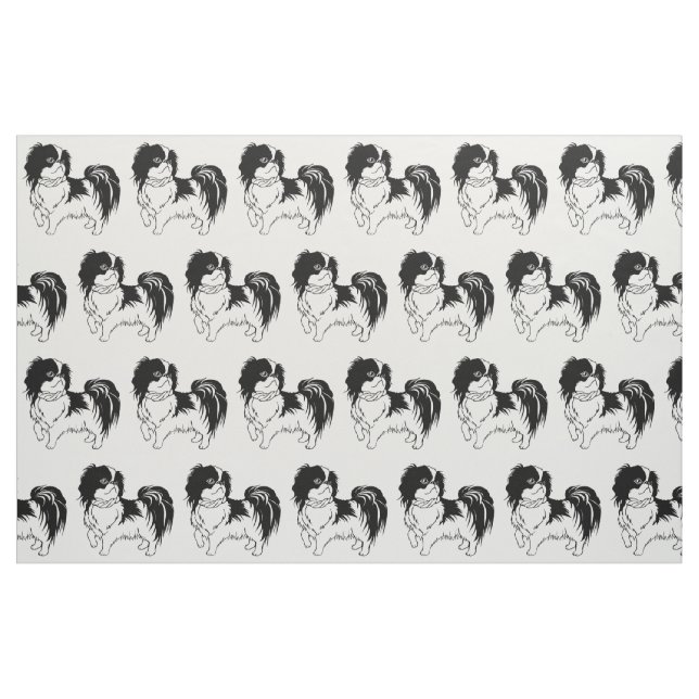 Adorable Black and White Dog Fabric (Fat Quarter)
