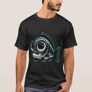 Adorable Black Bass Fish T-Shirt