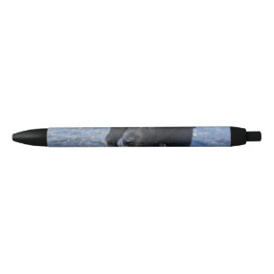 Adorable Black Lab Puppy Dog Ink Pen