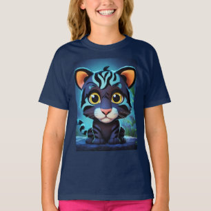 "Adorable Black Tiger Bliss Tee" T-Shirt