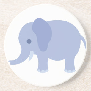 Adorable Blue Baby Elephant Coaster