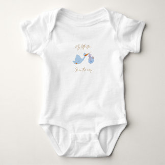 Adorable Blue Creature Graphic Baby T-Shirt - Soft Bodysuit