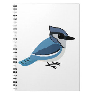 Adorable Blue Jay Spiral Notebook