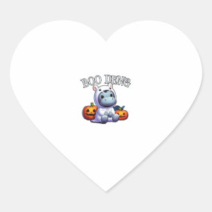 Adorable BOO DENG My Moo Thang Halloween Trending  Heart Sticker