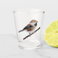 Adorable Boreal Chickadee Bird Cartoon