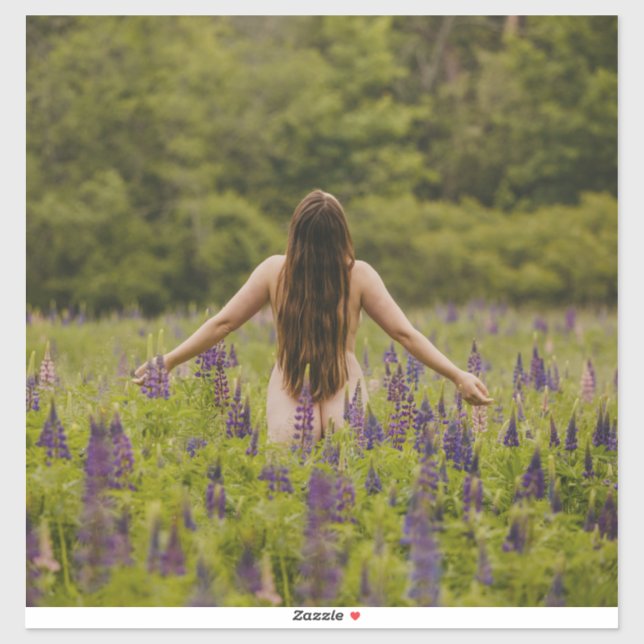 adorable boudoir with greens portrait Sticker (Sheet)