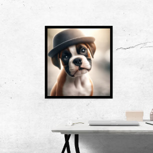 Adorable Boxer Dog Canvas Print