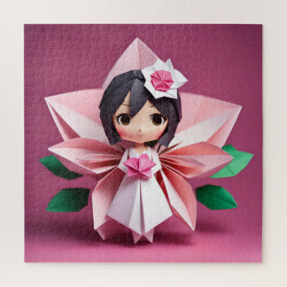Adorable bride in Origami Jigsaw Puzzle