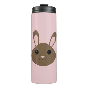 Adorable Brown Bunny Thermal Tumbler