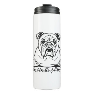 Adorable Bulldog Thermal Tumbler