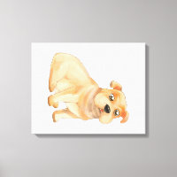Adorable Bulldog Wall Art | Pitbull Owner Gift