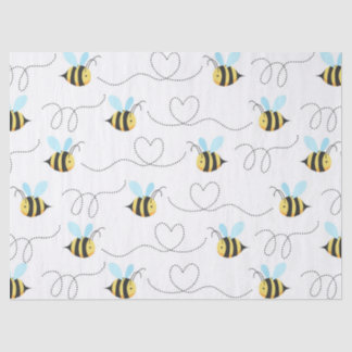 Adorable Bumble Bee Pattern Tissue Paper
