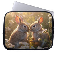 Adorable Bunnies in Spring Meadow Design