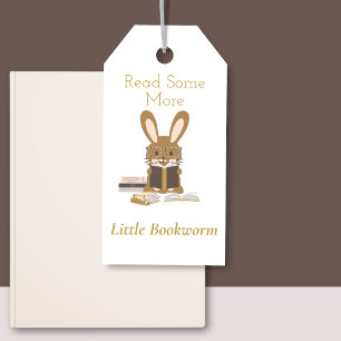 Adorable Bunny Bookmark Kids Book Lover  Gift Tags