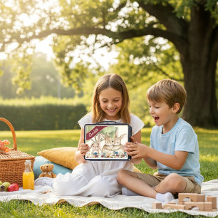 Adorable Bunny Family Floral Garden Girl Lunchbox