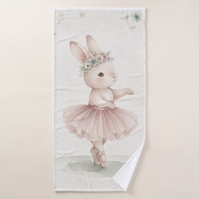 Adorable bunny girl towel set (Bath Towel)