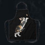 Adorable Calico Cat & Butterfly Watercolor  Apron<br><div class="desc">Add a splash of playful charm to your cooking or crafting with this delightful All-Over Print Apron, featuring an original watercolor illustration of an adorable calico cat playfully reaching for a butterfly. This unique design beautifully captures the grace and curiosity of a feline friend, making your time in the kitchen...</div>