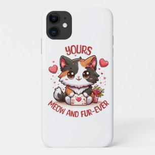 Adorable Calico Cat Valentine's Day Case-Mate iPhone Case