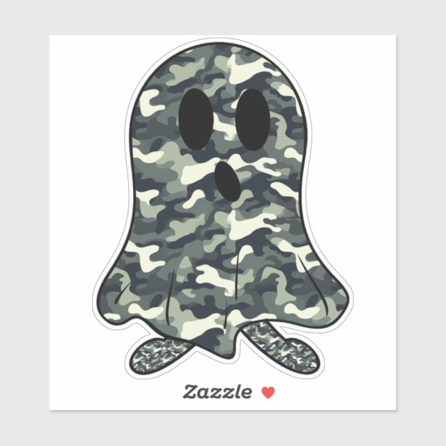 Adorable Camouflage Halloween Ghost (Sheet)