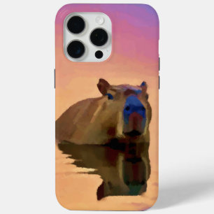 Adorable Capybara Art iPhone 15 Pro Max Case