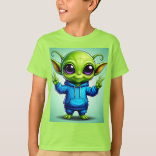 Adorable Cartoon Alien T-Shirt