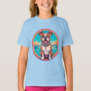Adorable Cartoon Dog Illustration T-Shirt