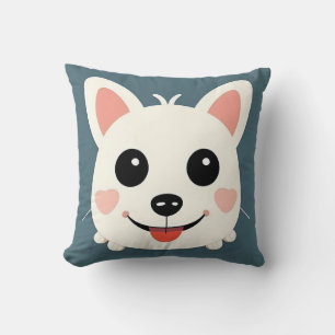 Adorable Cartoon Dog With Cheery Expression Cushion