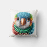 Adorable Cartoon Fluffy Happy Baby Parrot Photo P