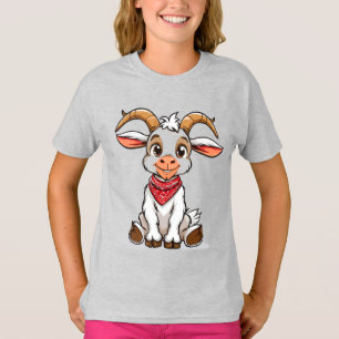 Adorable Cartoon Goat T-Shirt