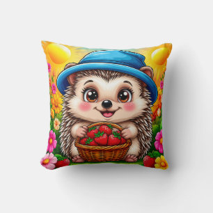 Adorable Cartoon Hedgehog Cushion