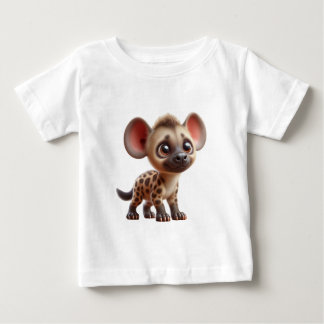 Adorable Cartoon Hyena Cub Graphic Baby T-Shirt