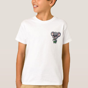 Adorable Cartoon Koala Barista Holding Coffee T-Shirt