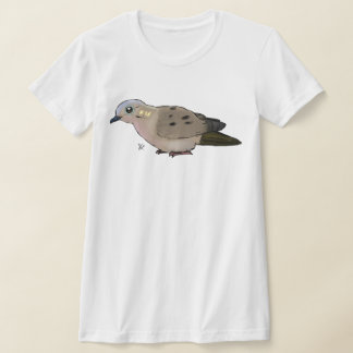 Adorable Cartoon Mourning Dove Graphic T-Shirt