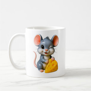 Adorable Cartoon Mouse Coffee Mug