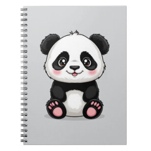 Adorable Cartoon Panda Notebook
