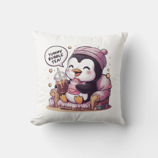 Adorable Cartoon Penguin: Cozy, Kawaii Vibes Cushion