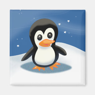 Adorable Cartoon Penguin Magnet