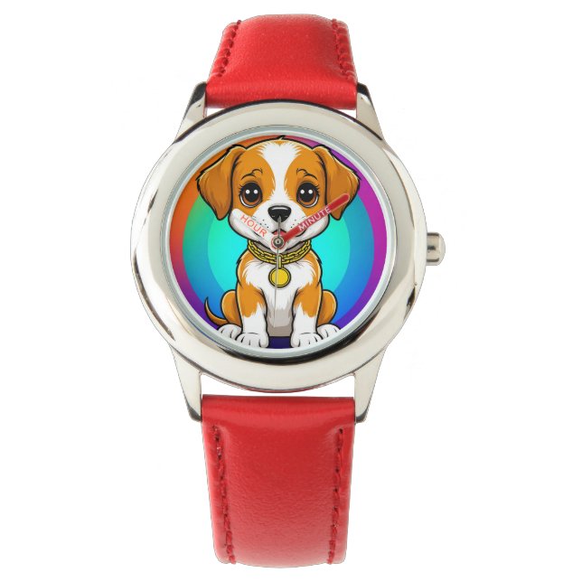 Adorable Cartoon Puppy Watch (Front)