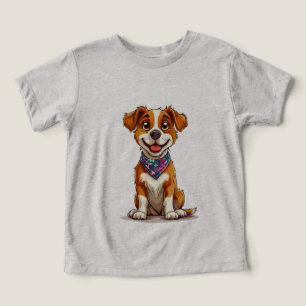 Adorable cartoon-style dog