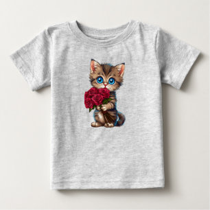 Adorable cartoon-style kitten baby T-Shirt