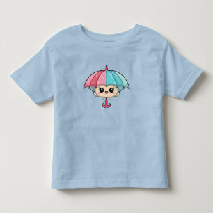 Adorable Cartoon Umbrella Character Toddler T-Shirt