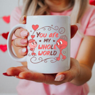 Adorable Cartoon Valentine Coffee Mug