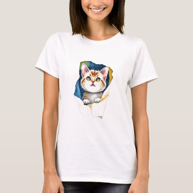 Adorable Cat: A Purr-fect Design of Cuteness 🐾✨ T-Shirt (Front)