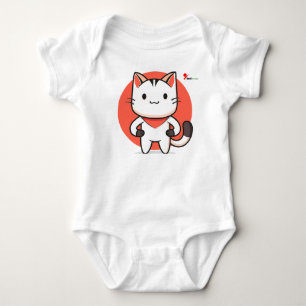 Adorable Cat Baby Bodysuit – Cute Kitten Design fo