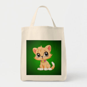 Adorable Cat Cartoon Tote Bag