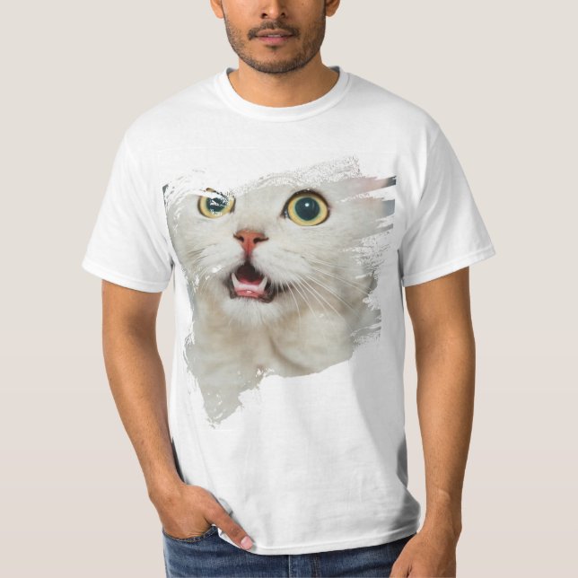 Adorable Cat Design T-Shirt (Front)