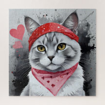 Adorable Cat in Disguise - Purrfect Valentine fun