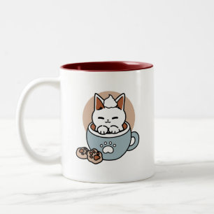 Adorable Cat in Mug Holiday Design - Cat & Cocoa