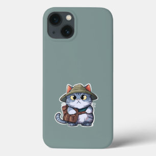 Adorable cat in my iphone case   iphone cover