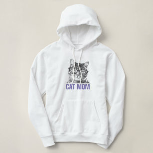 Adorable CAT MOM hoodie for women